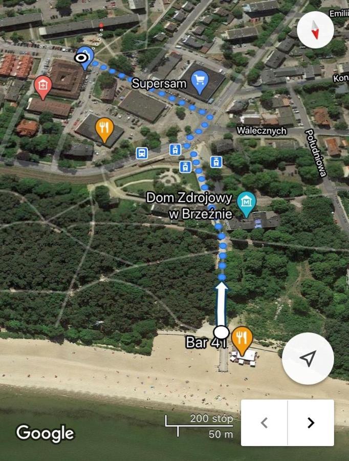 Apartament Blisko Morza I Parku Gdansk Brzezno エクステリア 写真